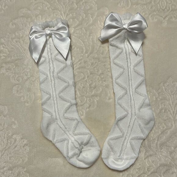 BABY / TODDLER BOW DECOR SOCKS - Picture 1 of 6